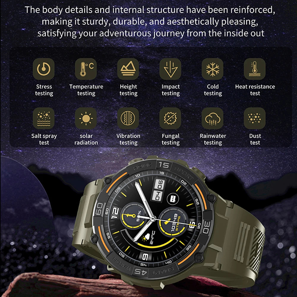 Smartwatch Military Men 360*360 HD Screen