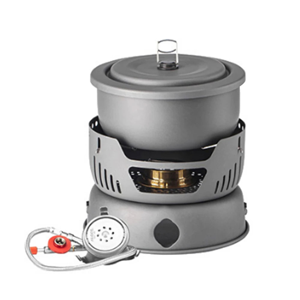 Camping Cookware Portable Camping Stove Outdoor Cooking Set for Backpacking Hiking Picnic BBQ - MyLootWare
