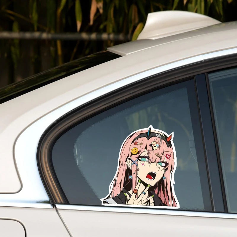 Anime stickers car stickers anime 2D cypunk car motorcycle waterproof reflective stickers - MyLootWare