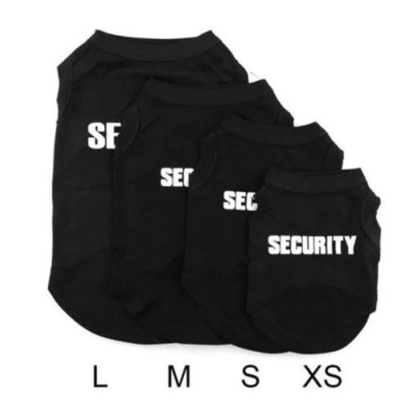 UBBT Security Dog Vest Summer Dog Clothes XS-L