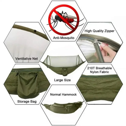 Camping Hammock with Mosquito Net Tent - MyLootWare