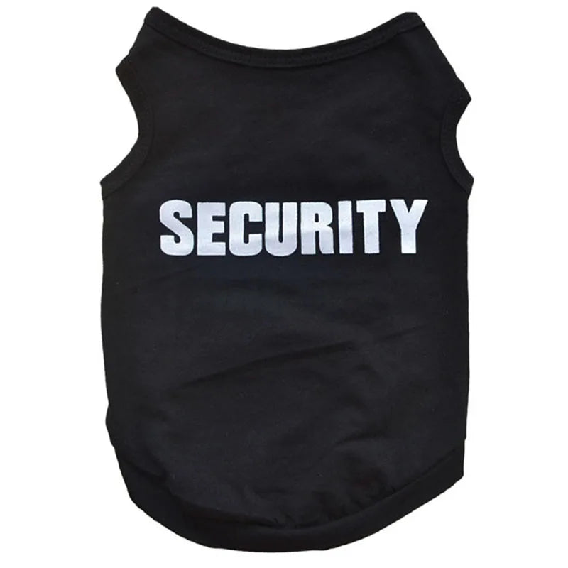 UBBT Security Dog Vest Summer Dog Clothes XS-L