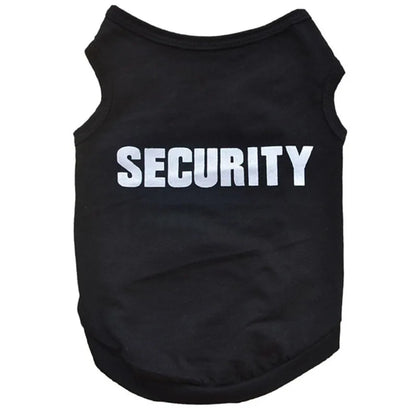UBBT Security Dog Vest Summer Dog Clothes XS-L