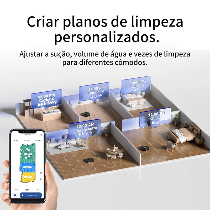 Neatsvor X600 Pro Robot Vacuum Cleaner with 6000Pa