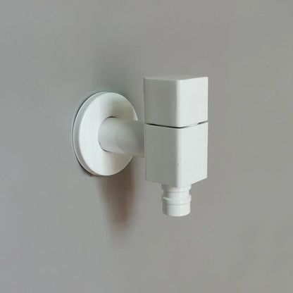 White Copper Wall Mounted Garden Faucet