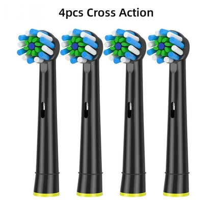 Black EB50 Brush Heads Cross Action 16 Degree Angle Spare Dental Nozzles for Oral B Electric Toothbrush D12/D16/DB4010/DB4510 - MyLootWare