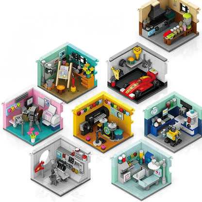 House Building Blocks Mini City Store Street View