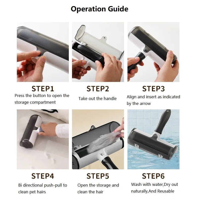 Pet Hair Remover Roller,Reusable Animal Wool Collector for Dogs and Cats,Easy to Clean Pet Hair from Carpet,Furniture,and Sofa - MyLootWare