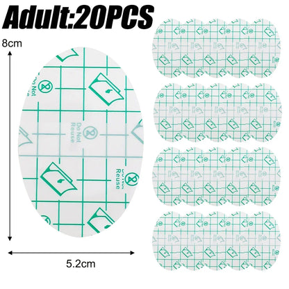100-20Pc Adhesive Ear Pad Anti-Wear Foot Patch Heel Patch Waterproof Baby Adult Bath Ear Protector for Bathroom Swimming Sticker - MyLootWare