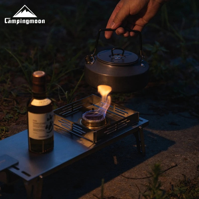 CAMPINGMOON AS-1 Alcohol Stove Outdoor Small Picnic Equipment Brass Stove Liquid Alcohol Stove Head Portable Stove