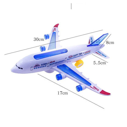 Kids Electronic Aeroplane Toy with Music Autopilot