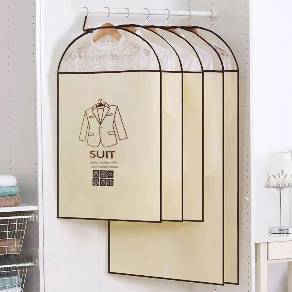 Hanging Clothes Cover with Zipper Suit Coat Outer