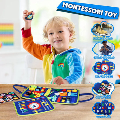 Montessori Toys Busy Board Sensory Activity