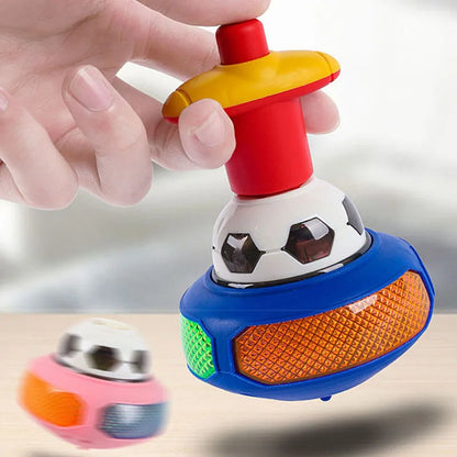 8cm Gyroscope Children Toys Music Luminous Magic Rotating Launch Cartoon Colorful Flashing Spinning Top Children Toys - MyLootWare