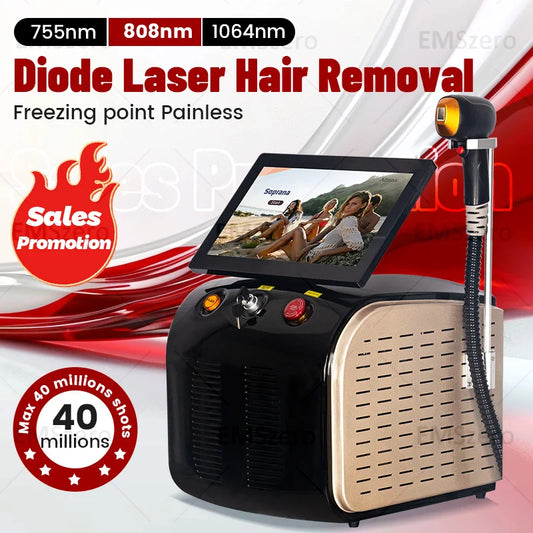 2025 Powerful 3500W Alexandrite Ice Platinum Laser Epilator Professional Diode Laser Machine Permanent Hair Remover for Woman