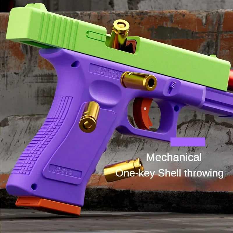 مسدس رصاص ناعم مزود بخاصية الارتداد، وطلقة واحدة، وإمكانية إخراج القذائف، ومسدس، ولعبة الرماية الرياضية الخارجية