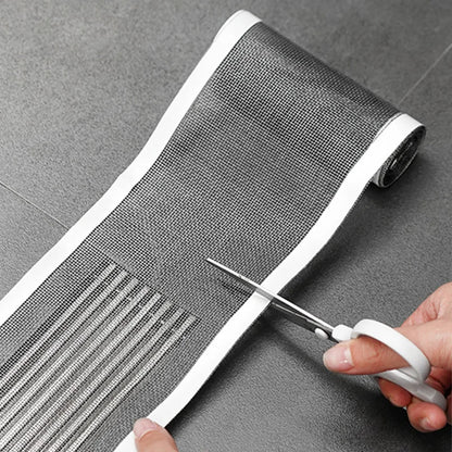 5m/Roll Shower Drain Hair Catcher Self-Adhesive Floor Drain Stickers Disposable Mesh Sink Strainer Filter For Bathroom Kitchen - MyLootWare