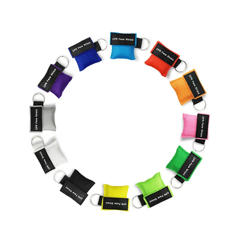 Keychain First Aid Emergency Face Shield CPR Mask