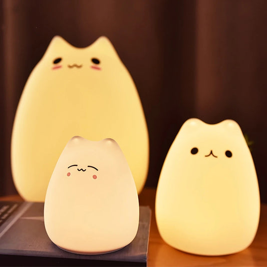 Mini Popular Cat Baby Night Lamp - 7 Colors