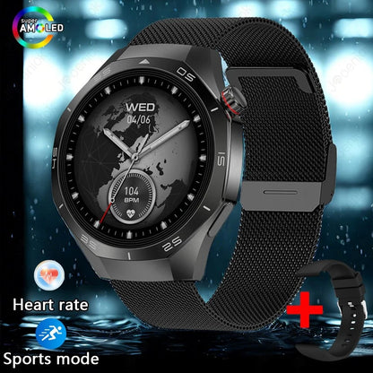 2025 New Smart Watch Men AMOLED HD Display Sports Health Tracker Waterproof Bluetooth Call Smartwatch Men For HUAWEI GT5 PRO - MyLootWare