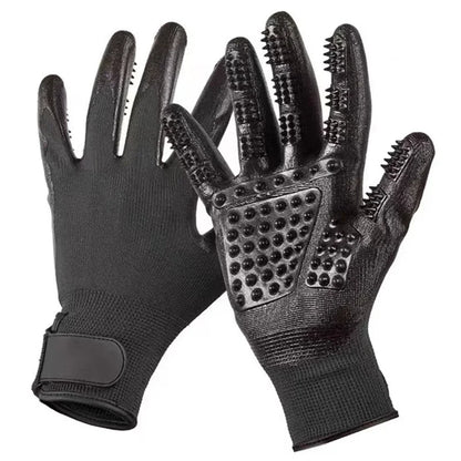 Pair of Pet Hair Grooming Gloves with Massage