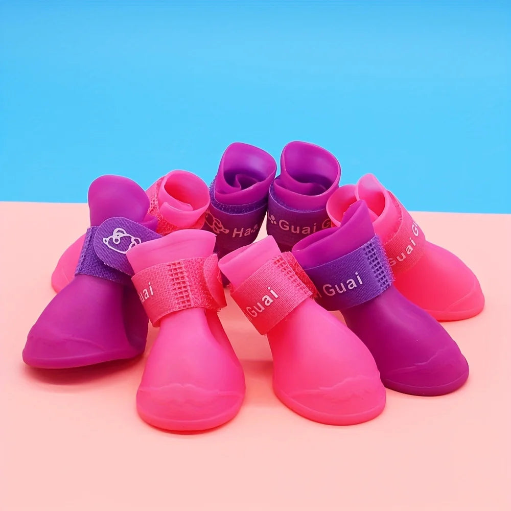 Pet Shoes Cute Pet Dog Shoes Rainproof Puppy Boots