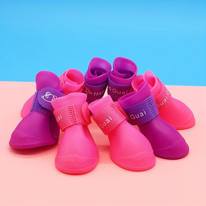 Pet Shoes Cute Pet Dog Shoes Rainproof Puppy Boots