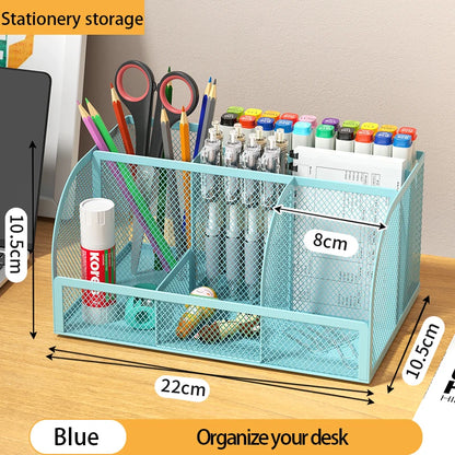 Large Capacity Metal Pen and Pencil Organizer