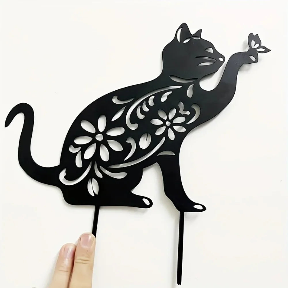 Metal Garden Ornaments Creative Paint Hollowed Out