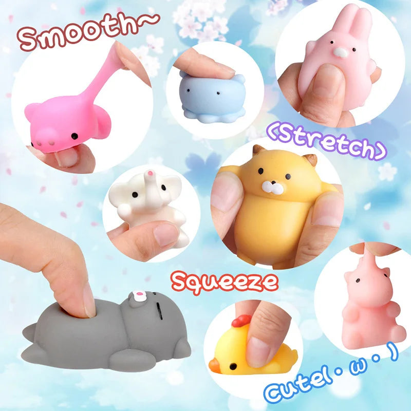 20PCS Mochi Squishies Kawaii Anima Squishy Toys For Kids Antistress Ball Squeeze Party Favors Stress Relief Toys Birthday Gift - MyLootWare