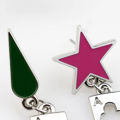 Hisoka Anime-themed Five-pointed Star Teardrop
