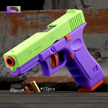 مسدس رصاص ناعم مزود بخاصية الارتداد، وطلقة واحدة، وإمكانية إخراج القذائف، ومسدس، ولعبة الرماية الرياضية الخارجية