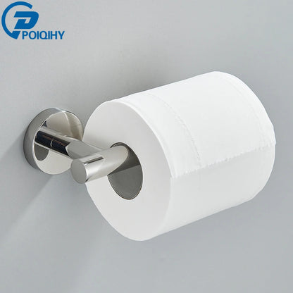 Polished Chrome Toilet Paper Holder Wall Hook