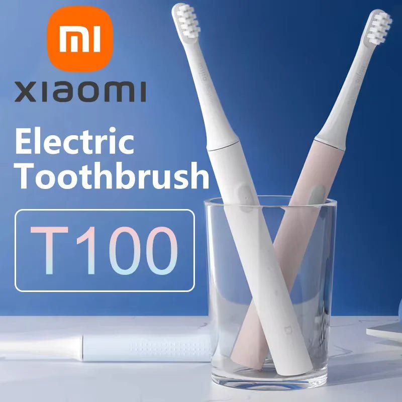 XIAOMI Mijia T100 Sonic Electric Toothbrush Mi Smart Waterproof Tooth Head Brush IPX7 Rechargeable USB for Teeth Brush Whitening - MyLootWare