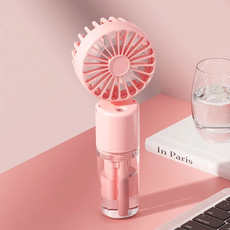 Mini Water Fan Spray Mist Fan Summer Portable