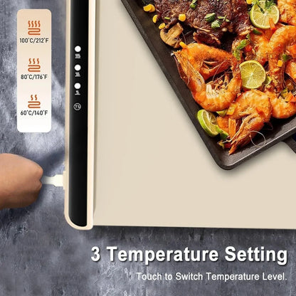 Electric Warming Tray Foldable Food Warmer Mat