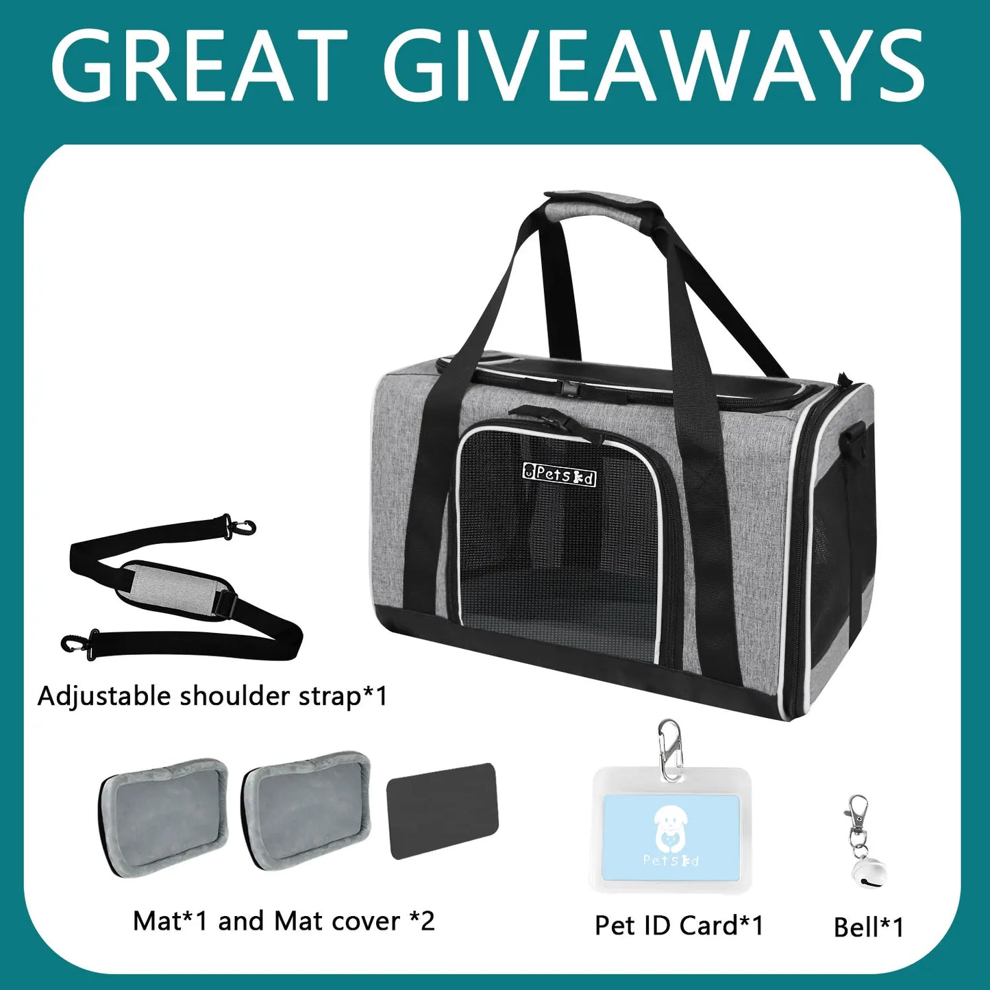 Soft Pet Carriers Portable Breathable Foldable Bag