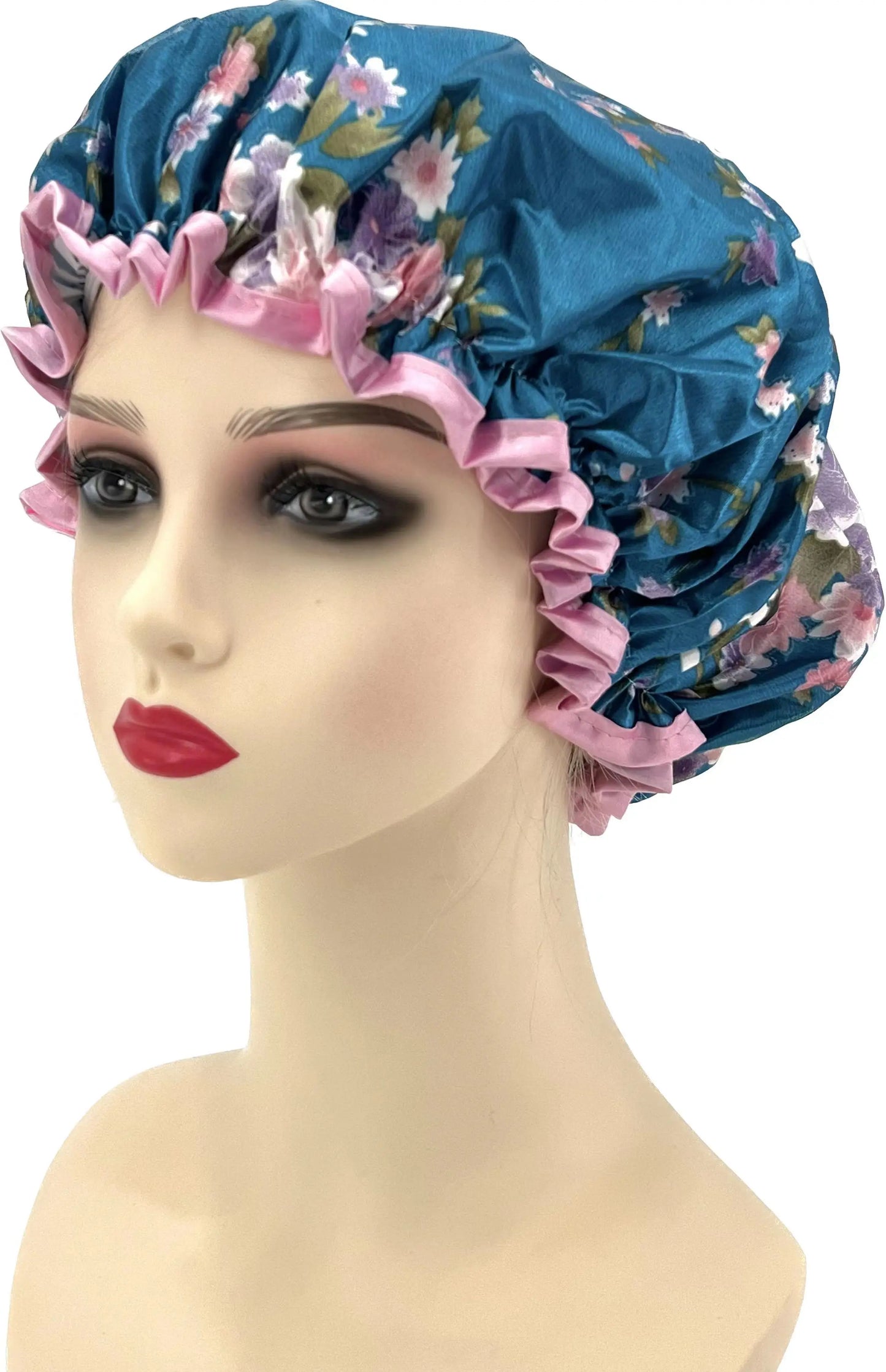 High Quality  Shower Caps Polyester Satin Double