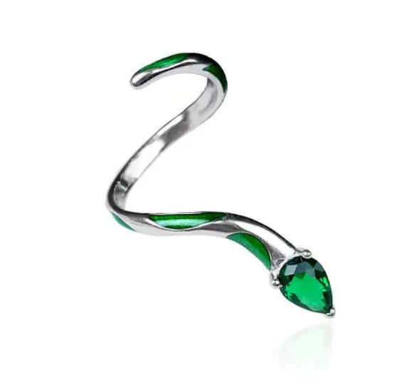 Spiritual Slytherin Snake Opening Ring for Women