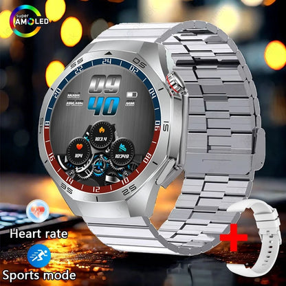 2025 New Smart Watch Men AMOLED HD Display Sports Health Tracker Waterproof Bluetooth Call Smartwatch Men For HUAWEI GT5 PRO - MyLootWare