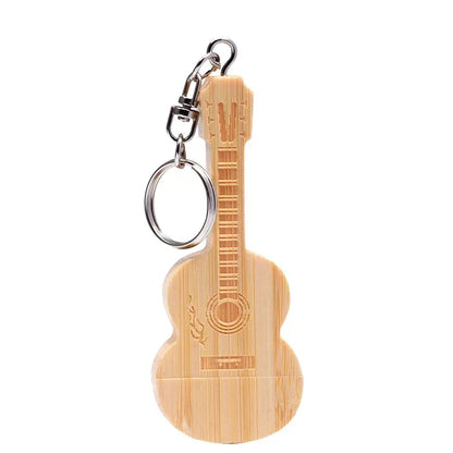 JASTER Wooden Guitar USB Flash Drives 128GB Free
