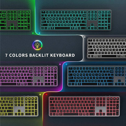 Multi-Device Rechargeable Keyboard Bluetooth