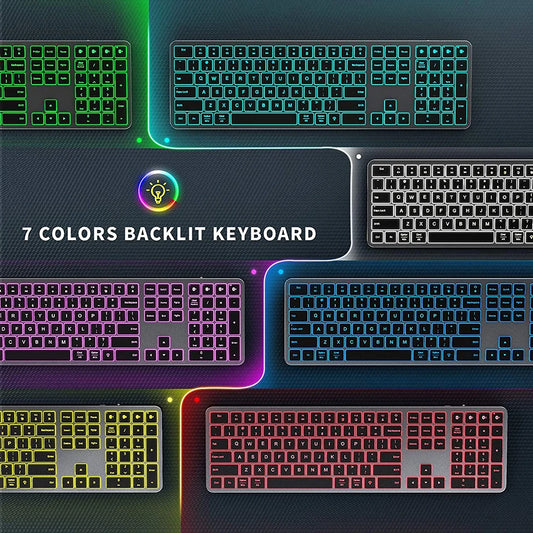 Multi-Device Rechargeable Keyboard Bluetooth