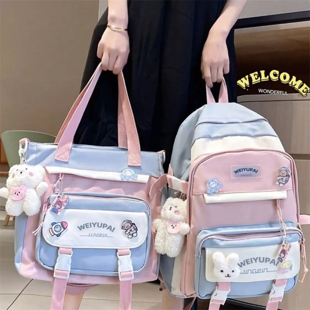 Portable Ins Students School Bags Large Capacity