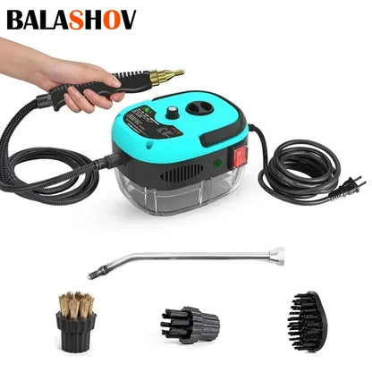 2500W High Pressure and Temperature Handhled Steam Cleaner Commercial Household Air Conditioner Kitchen Hood Car Jet Washer 220V - MyLootWare