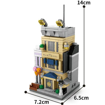 House Building Blocks Mini City Store Street View