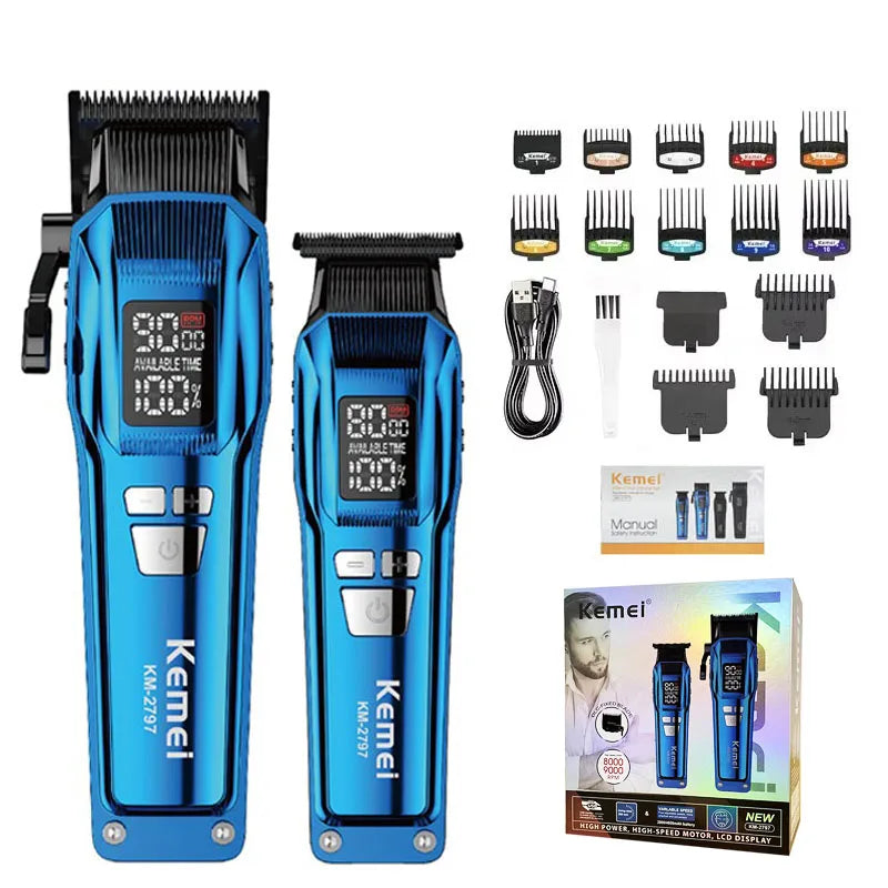 Kemei Trimmer KM-2797 Rechargeable Electric Hair