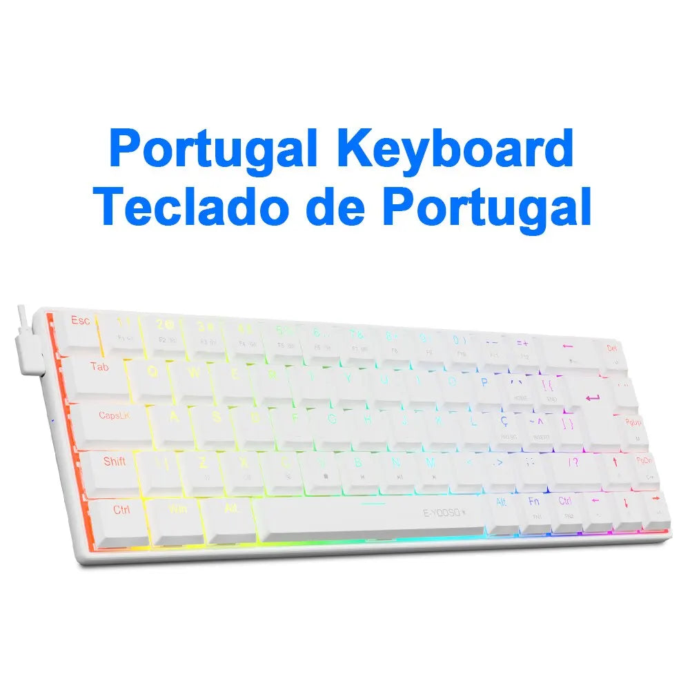 E-YOOSO A68 RGB Mini Slim USB Wired Mechanical