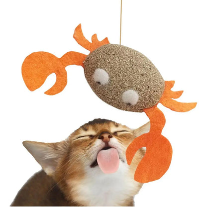 Catnip Cat Toys Cartoons Edible Catnip Ball Safety Healthy Cat Mint Cats Molar Teeth Clean Teeth Game Pet Toy Catnip Filled - MyLootWare