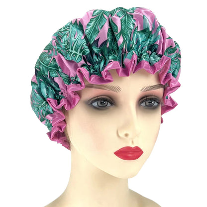 High Quality  Shower Caps Polyester Satin Double